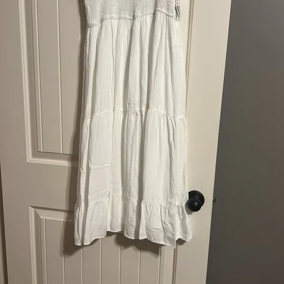 Polagram White and Tan Maxi Dress - Picture 8 of 8